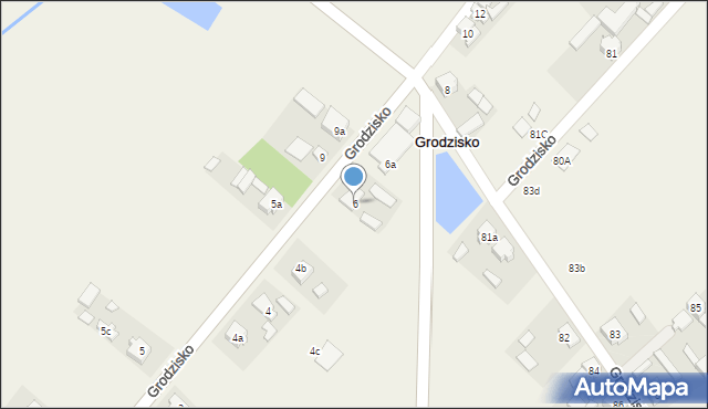 Grodzisko, Grodzisko, 6, mapa Grodzisko