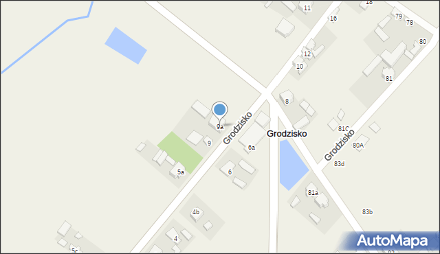 Grodzisko, Grodzisko, 9a, mapa Grodzisko