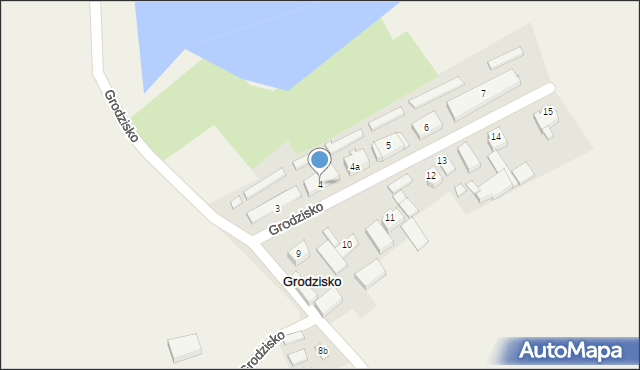 Grodzisko, Grodzisko, 4, mapa Grodzisko