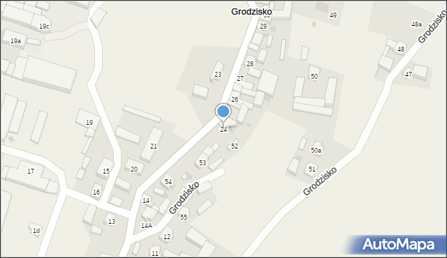 Grodzisko, Grodzisko, 24, mapa Grodzisko