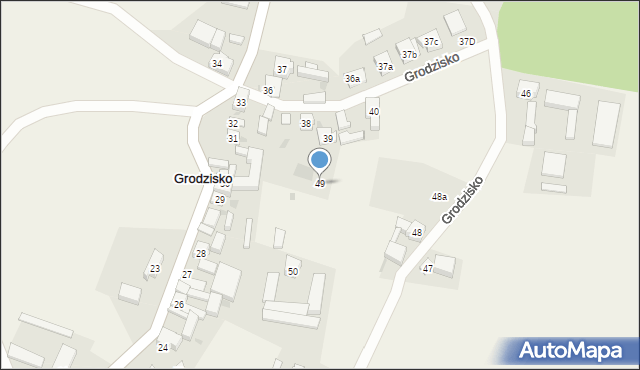 Grodzisko, Grodzisko, 49, mapa Grodzisko