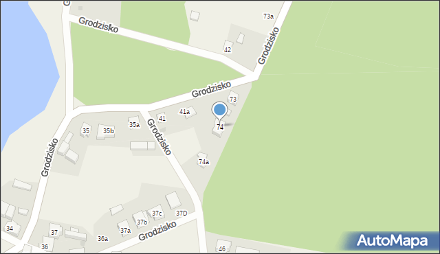 Grodzisko, Grodzisko, 74, mapa Grodzisko