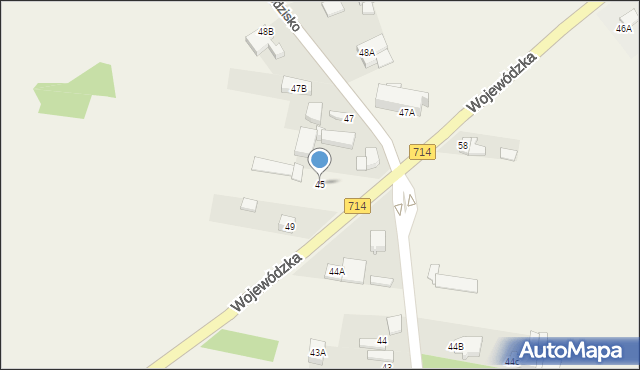 Grodzisko, Grodzisko, 45, mapa Grodzisko