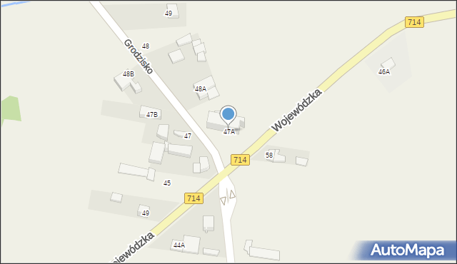 Grodzisko, Grodzisko, 47A, mapa Grodzisko