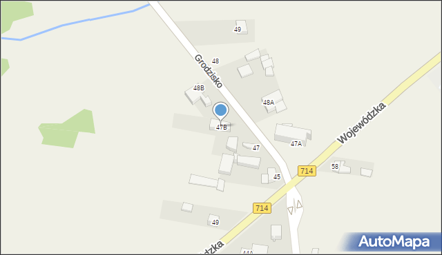 Grodzisko, Grodzisko, 47B, mapa Grodzisko