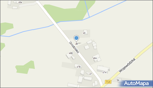 Grodzisko, Grodzisko, 48, mapa Grodzisko