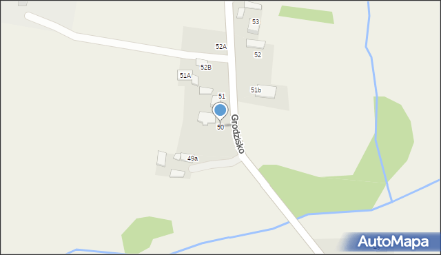 Grodzisko, Grodzisko, 50, mapa Grodzisko