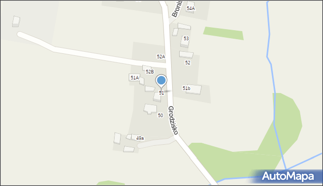 Grodzisko, Grodzisko, 51, mapa Grodzisko