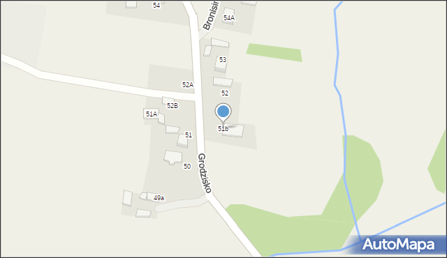 Grodzisko, Grodzisko, 51b, mapa Grodzisko