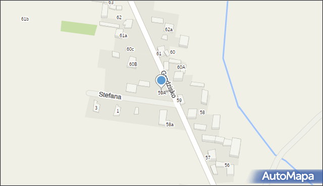 Grodzisko, Grodzisko, 59A, mapa Grodzisko