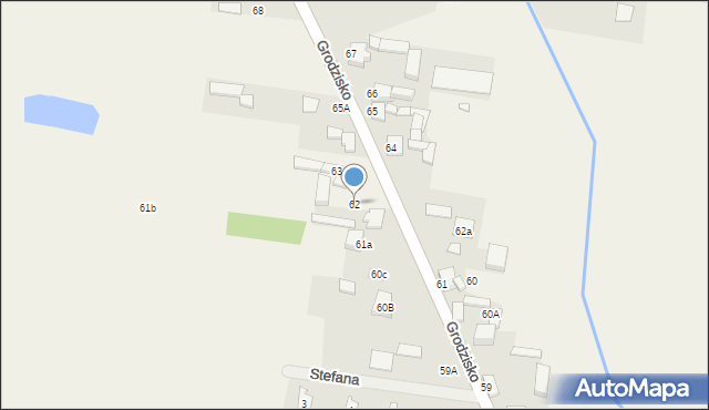 Grodzisko, Grodzisko, 62, mapa Grodzisko