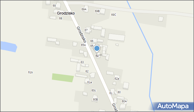 Grodzisko, Grodzisko, 64, mapa Grodzisko