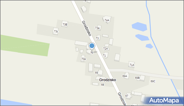 Grodzisko, Grodzisko, 70, mapa Grodzisko