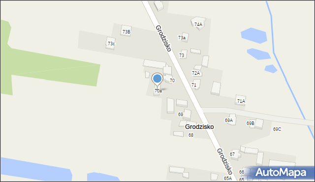 Grodzisko, Grodzisko, 70a, mapa Grodzisko