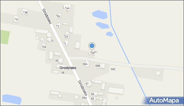 Grodzisko, Grodzisko, 71A, mapa Grodzisko