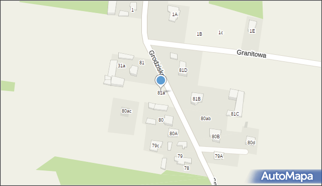 Grodzisko, Grodzisko, 81a, mapa Grodzisko