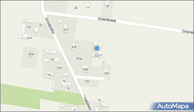 Grodzisko, Grodzisko, 81C, mapa Grodzisko