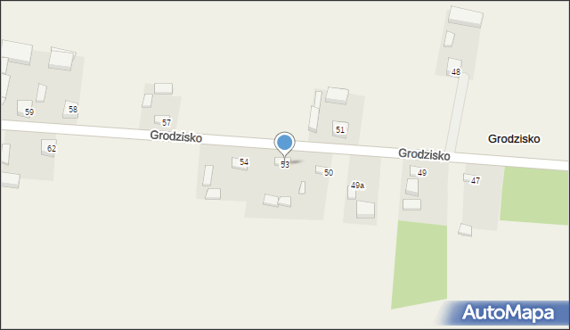 Grodzisko, Grodzisko, 53, mapa Grodzisko