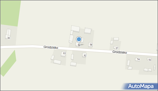 Grodzisko, Grodzisko, 59, mapa Grodzisko