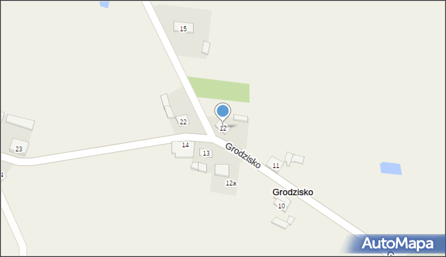 Grodzisko, Grodzisko, 12, mapa Grodzisko