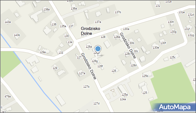 Grodzisko Dolne, Grodzisko Dolne, 126e, mapa Grodzisko Dolne