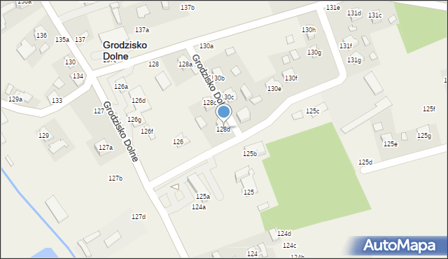 Grodzisko Dolne, Grodzisko Dolne, 128d, mapa Grodzisko Dolne