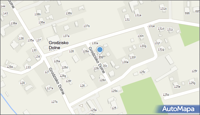 Grodzisko Dolne, Grodzisko Dolne, 130b, mapa Grodzisko Dolne