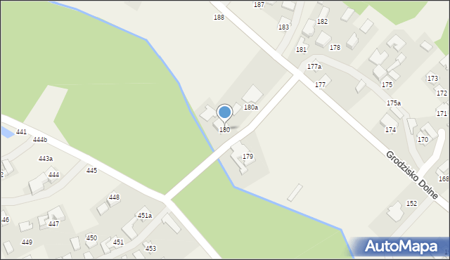 Grodzisko Dolne, Grodzisko Dolne, 180, mapa Grodzisko Dolne