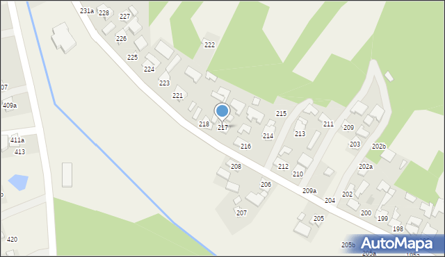 Grodzisko Dolne, Grodzisko Dolne, 217, mapa Grodzisko Dolne