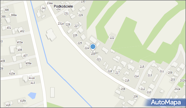 Grodzisko Dolne, Grodzisko Dolne, 223, mapa Grodzisko Dolne