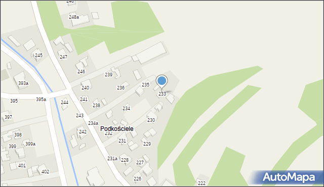 Grodzisko Dolne, Grodzisko Dolne, 233, mapa Grodzisko Dolne