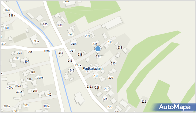 Grodzisko Dolne, Grodzisko Dolne, 234, mapa Grodzisko Dolne