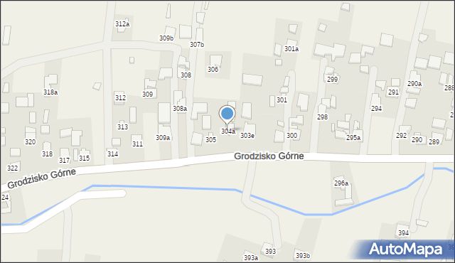 Grodzisko Górne, Grodzisko Górne, 304a, mapa Grodzisko Górne