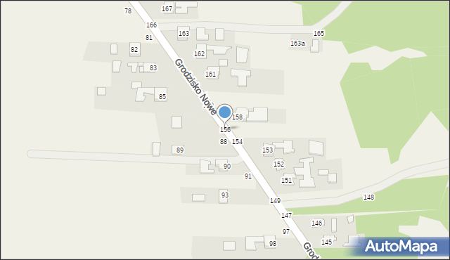 Grodzisko Nowe, Grodzisko Nowe, 156, mapa Grodzisko Nowe