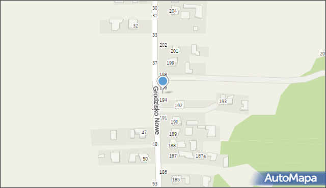 Grodzisko Nowe, Grodzisko Nowe, 195, mapa Grodzisko Nowe