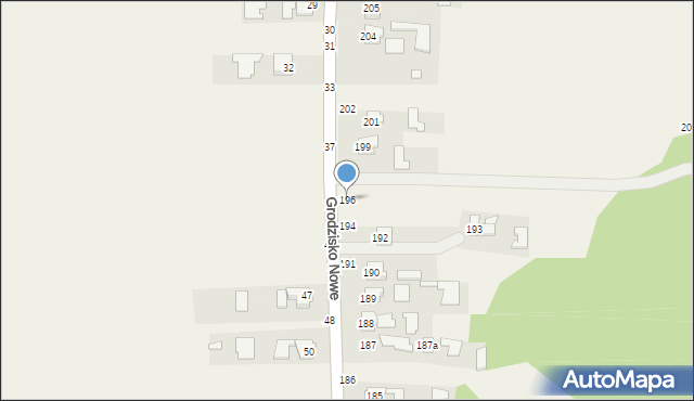 Grodzisko Nowe, Grodzisko Nowe, 196, mapa Grodzisko Nowe