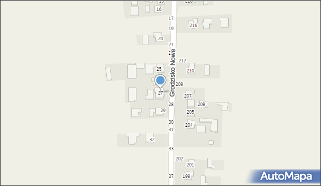 Grodzisko Nowe, Grodzisko Nowe, 27, mapa Grodzisko Nowe