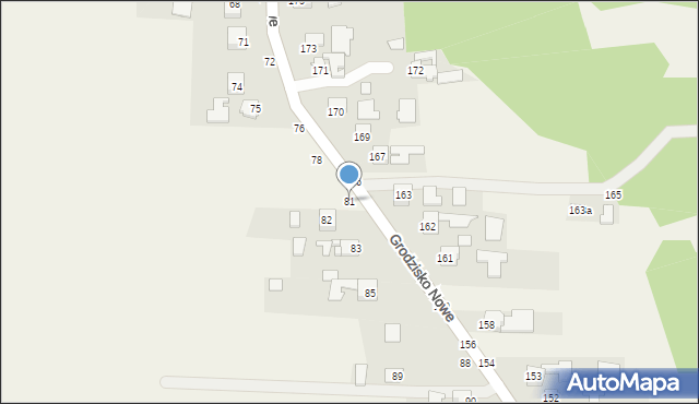 Grodzisko Nowe, Grodzisko Nowe, 81, mapa Grodzisko Nowe