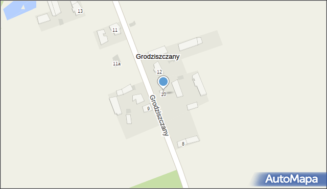 Grodziszczany, Grodziszczany, 10, mapa Grodziszczany