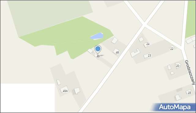 Grodziszczany, Grodziszczany, 49, mapa Grodziszczany