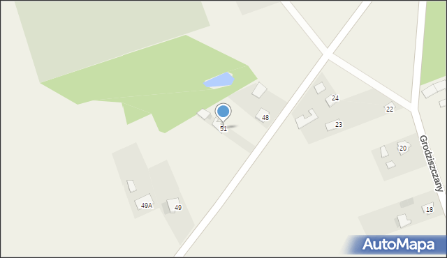 Grodziszczany, Grodziszczany, 51, mapa Grodziszczany