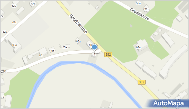 Grodziszcze, Grodziszcze, 1, mapa Grodziszcze