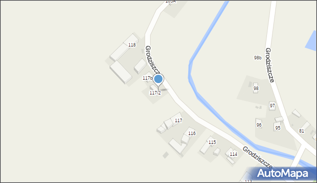 Grodziszcze, Grodziszcze, 117a, mapa Grodziszcze