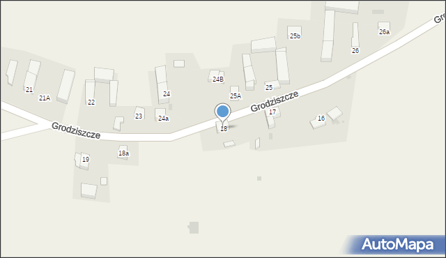 Grodziszcze, Grodziszcze, 18, mapa Grodziszcze