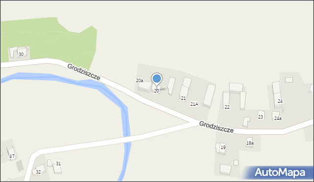 Grodziszcze, Grodziszcze, 20, mapa Grodziszcze