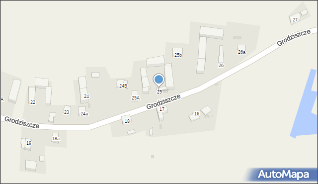 Grodziszcze, Grodziszcze, 25, mapa Grodziszcze