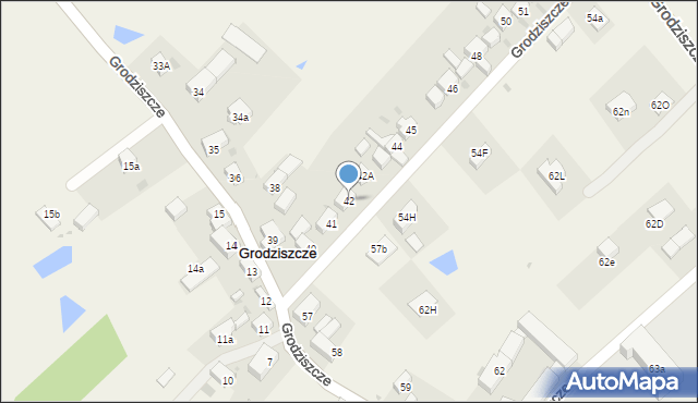 Grodziszcze, Grodziszcze, 42, mapa Grodziszcze