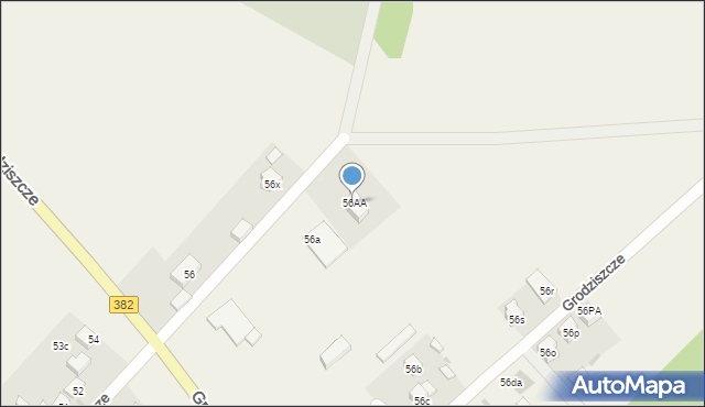 Grodziszcze, Grodziszcze, 56AA, mapa Grodziszcze