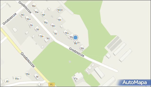 Grodziszcze, Grodziszcze, 56u, mapa Grodziszcze