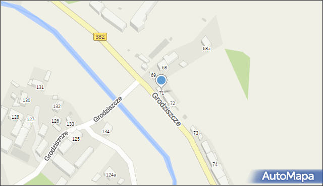 Grodziszcze, Grodziszcze, 71, mapa Grodziszcze